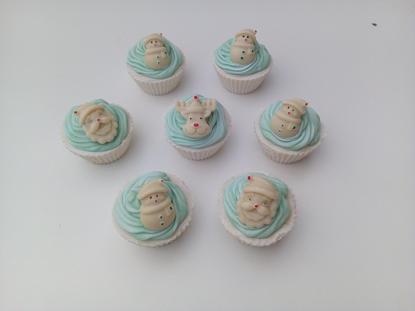 Χριστουγεννιάτικο σαπούνι cupcakes